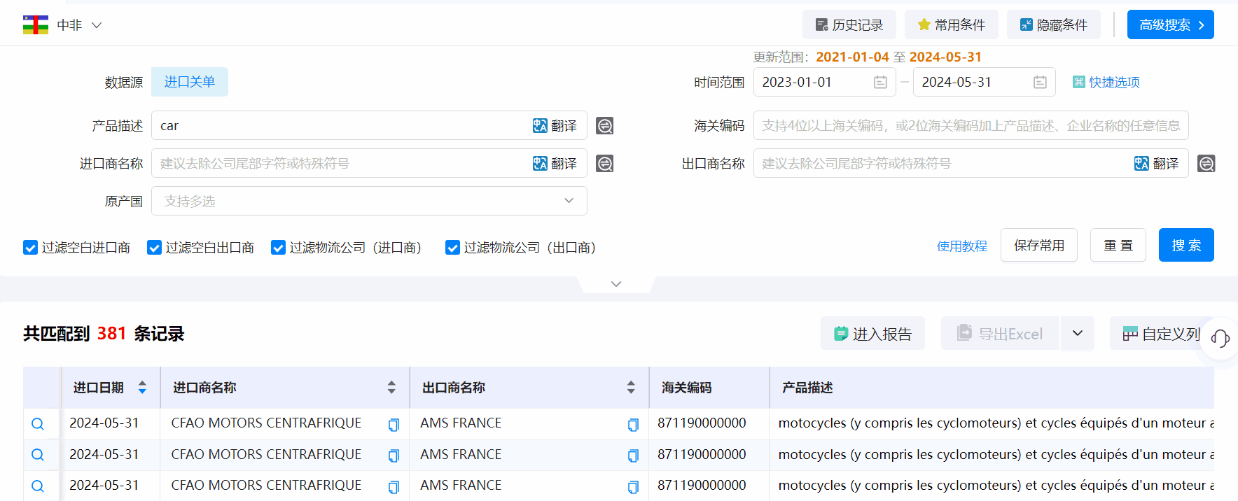 中非海关数据,海关数据,k8com官网海关数据